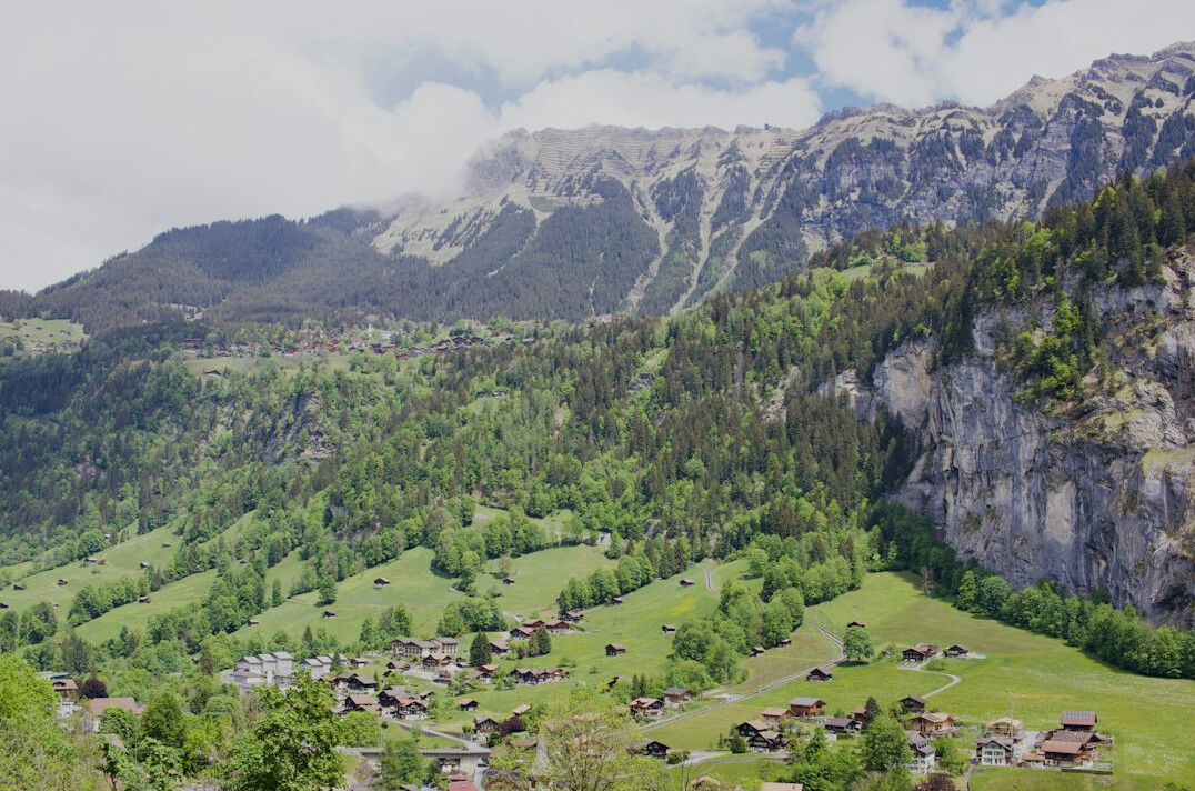 alpine mountain village